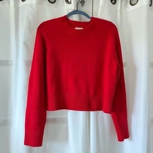 Universal Thread Crewneck Red Cropped Sweater